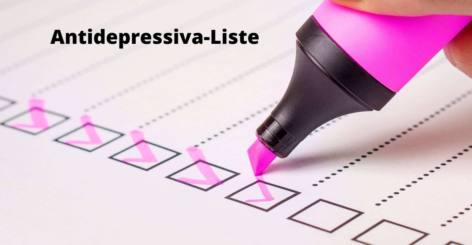 antidepressiva liste