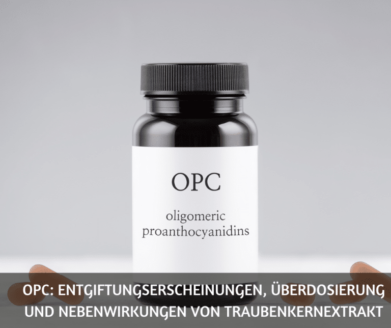 OPC Entgiftungserscheinungen, Überdosierung und Nebenwirkungen von Traubenkernextrakt