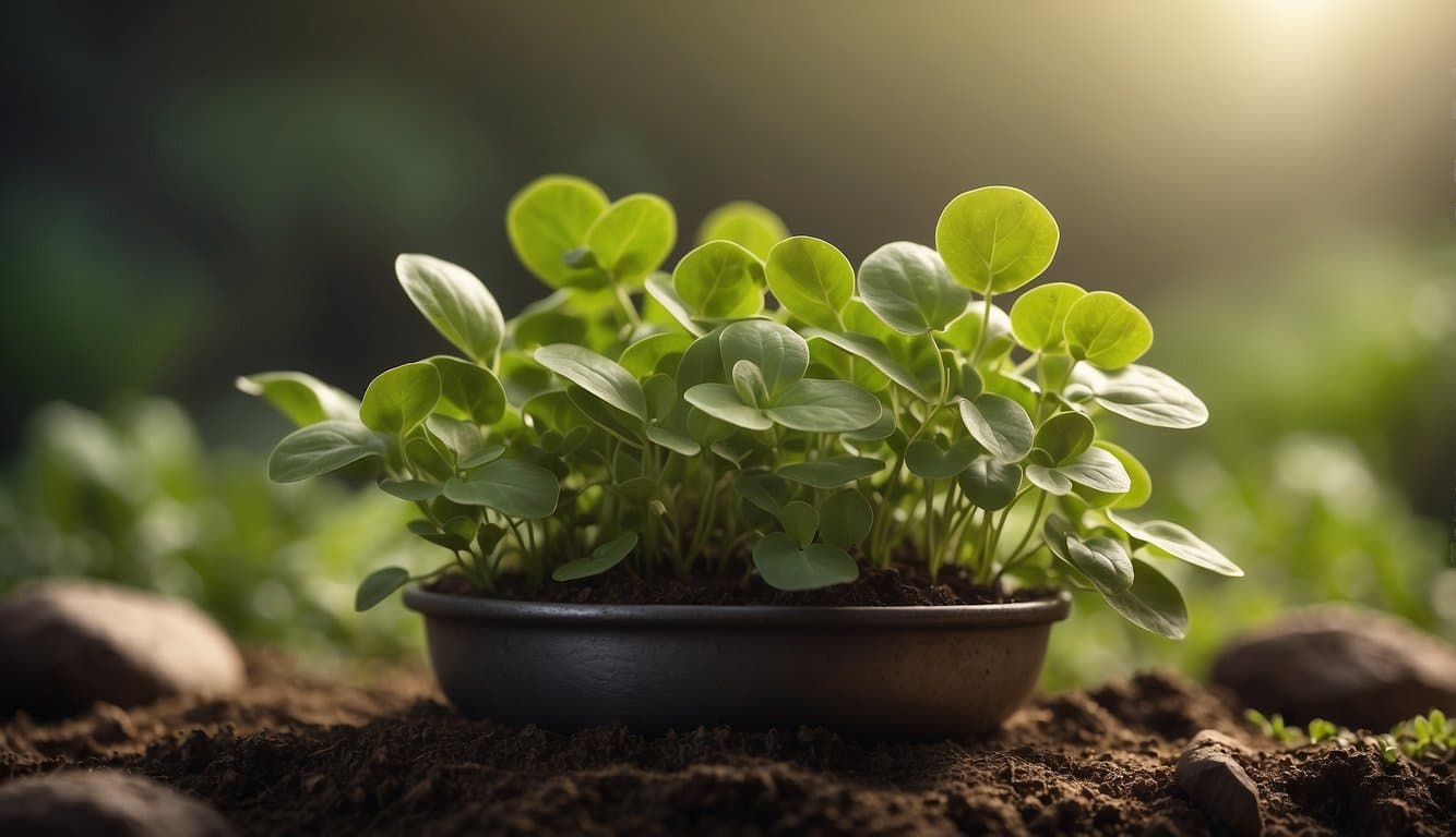 Brahmi-Pflanze in der ayurvedischen Medizin, mit beruhigender Wirkung auf die Psyche 